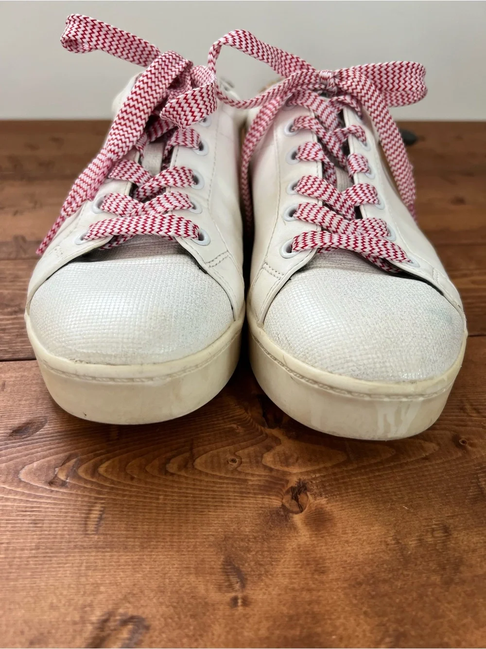 Circus by Sam Edelman White Sneakers Rainbow Beaded Heel Women’s 8